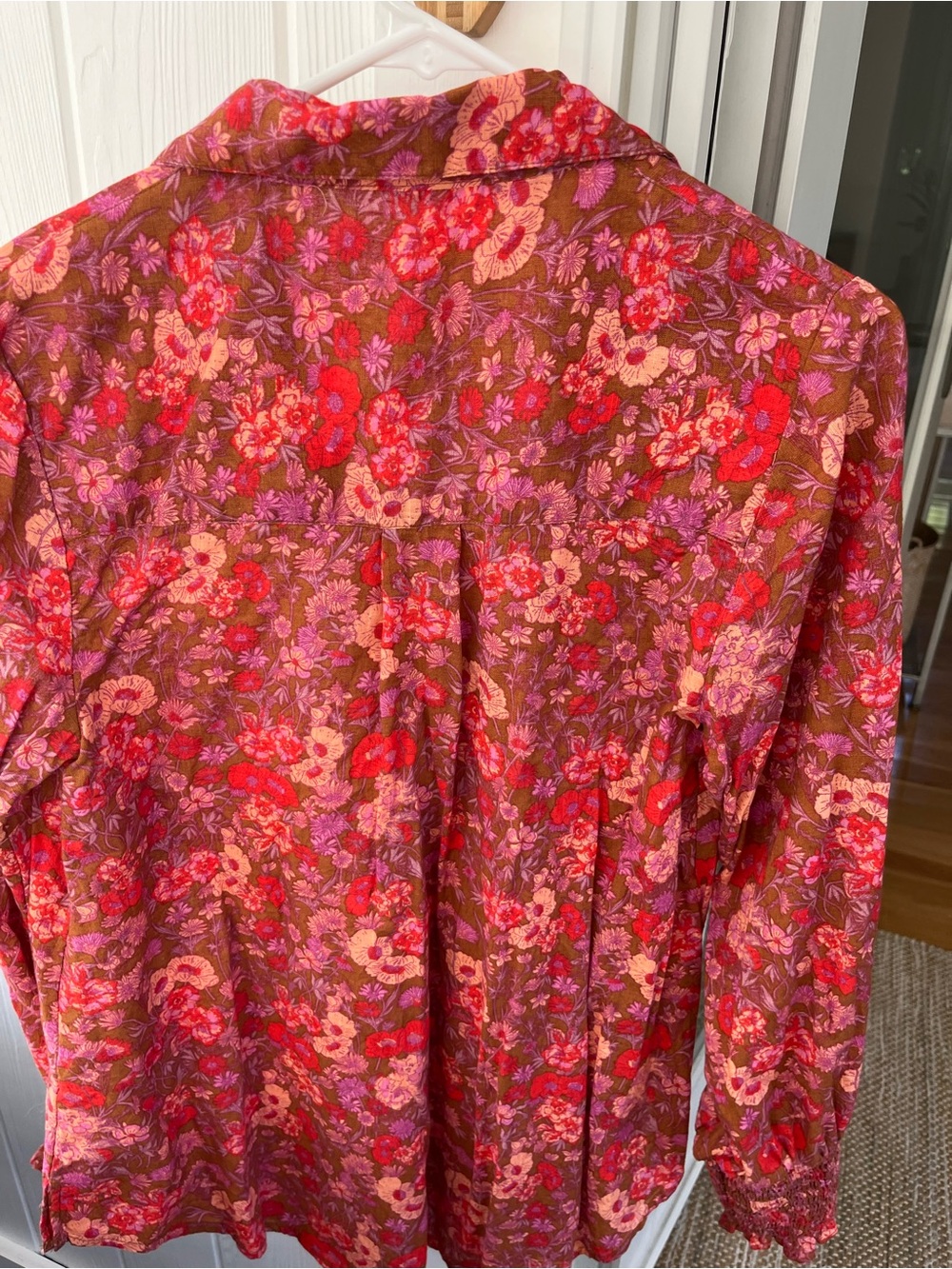 Free People Ruffled Floral Blouse - Picture 4 of 4